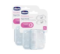 Chicco Paracapezzoli in Silicone, 4 Pezzi in 2 Confezioni, Tettarella Anatomica, Sterilizzabile in Microonde, Contatto Pelle a Pelle. Scegli la Taglia