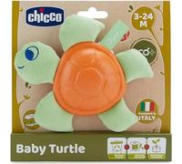 Chicco Peluche Baby Tartaruga ECO+, Trillino in Tessuto, Plastica e Poliester...