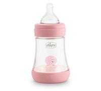 Chicco Perfect 5 Biberon Anticolica, Bimba, 150 ml, Silicone, 1 Foro, Rosa