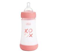 Chicco PERFECT 5 Biberon Anticolica 240 ml, Biberon Flusso Medio 2 Mesi + Bimba