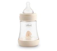 Chicco Perfect 5 Biberon Anticolica, Unisex, 150 ml, Silicone, 1 Foro, Beige