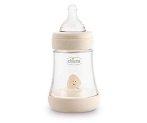 Chicco Perfect 5 Biberon Anticolica, Unisex, 150 ml, Silicone, 1 Foro, Beige