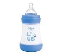 Chicco Perfect 5 Flacone Anti-Colic Flacone da 150 ml, Flusso Lento, 0+, Ciuccio in silicone, 150 ml con sistema Intui-Flow