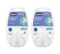 Chicco Perfect-5 Set di tettarelle 4pcs Soft Sense SILIKON misura 3 4 mesi + Fast flow Made in Italy