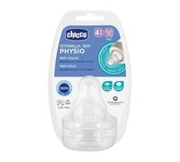 Chicco Perfect 5 Tettarella 4+ Mesi 3 Fori 2 Pezzi Colore Bianco Trasparente