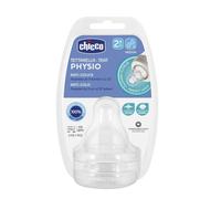 Chicco Perfect 5 - Tettarella Physio Anti-Colica in Silicone 2M+ Medio, 2 Pezzi