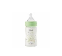 Chicco Perfect Easy Biberon Anti-Colica in Vetro 150 ml Colore Verde 1 Pezzo