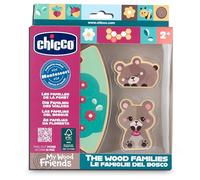 Chicco Personaggi in Legno My Wood Friends, Gioco sensoriale in legno,2 orsetti,1 pezzo di puzzle,Ispirato al metodo Montessori,Collezionabili, Leggeri e facili da afferrare,Per creare storie, 2+ anni