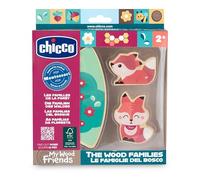Chicco Personaggi in Legno My Wood Friends, Gioco sensoriale in legno,2 volpine,1 pezzo di puzzle,Ispirato al metodo Montessori,Collezionabili, Leggeri e facili da afferrare,Per creare storie, 2+ anni