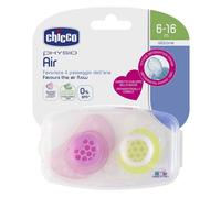 Chicco Physio Air Silicone Soother 6-16 Mos 2pk