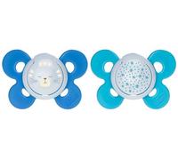 Chicco Physio Comfort Night Succhietti Silicone 16-36m Blu 2 Pezzi