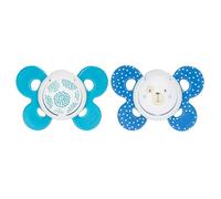 Succhietto Chicco Physio Comfort Silicone 2pz Beige Blu 6-16m