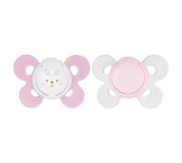 Chicco Silicone Soother Physio Comfort Girl 6-16 M 2u Silicone Soother Physio Comfort Girl 6-16 M 2u