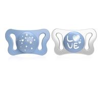Succhietto Chicco Physio Forma Micrò Blu Silicone 2 pz 0-2 m