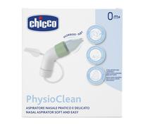 Chicco PhysioClean - Aspiratore Nasale 0M+, 1 Kit Aspiratore con 3 Beccucci
