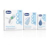 Chicco PhysioClean Kit Lavaggio Nasale Neonato 0+ Mesi | Aspiratore Nasale, Pompetta Nasale, Ricambi Morbidi Inclusi, Senza BPA, Dispositivo Medico CE