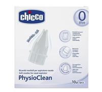 Chicco Physioclean Ricambi morbidi per Aspiratore Nasale Physioclean 10 pezzi