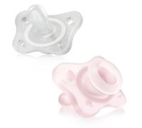 Chicco Gommotto PhysioForma Mini - Silicone morbido - 0-2 mesi - Rosa - 2 pz