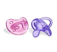 Chicco PhysioForma Ciuccio in Silicone 16 - 36 Mesi, 2 Pezzi, Set di Gommotti Morbidi e Delicati, Supportano la Respirazione Fisiologica e Favoriscono il Corretto Sviluppo della Bocca Rosa/Viola