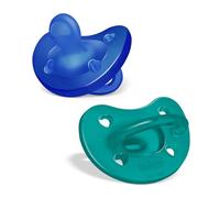 Chicco PhysioForma Ciuccio in Silicone 16 - 36 Mesi, Set di Gommotti Morbidi e Delicati, Supportano la Respirazione Fisiologica e Favoriscono il Corretto Sviluppo della Bocca, Azzurro