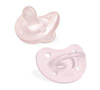 Chicco - physioforma gommotto rosa in silicone 2 pezzi | 2-6 mesi
