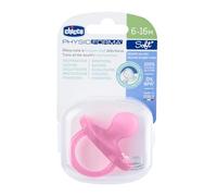 CHICCO Physioforma Ciuccio morbido, senza BPA, con custodia sterilizzatore, 6-16 mesi (1 pezzo, rosa)