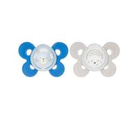 Chicco PhysioForma - Comfort LUMI Succhietto 16-36M in Silicone Blu, 2 Pezzi