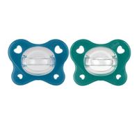 Chicco dual soft succhietto azzurro 16-36 mesi 2 pezzi