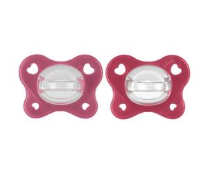 Chicco Physioforma - Dual Soft Succhietto Gommotto 16-36M Rosa, 2 pezzi