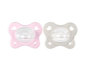 Chicco Physioforma - Dual Soft Succhietto Gommotto 2-6M Rosa, 2 pezzi