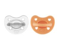 CHICCO 2 Gommotti 6-16m Bimba Gommotto Physio Soft Lux | Ciuccio in Silicone