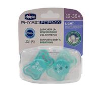 Chicco Succhietto Physoforma Light Silicone Azzurro 16-36 mesi 2 pezzi