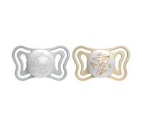 Chicco (artsana) Chicco Succhietto Light Lumi Silicone 6-16m 2 Pezzi