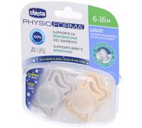 Chicco (artsana) Chicco Succhietto Light Lumi Silicone 6-16m 2 Pezzi