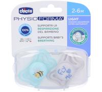 Chicco Succhietto Light Silicone Azzurro 2-6 mesi 2 pezzi