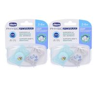 Chicco Physioforma Light Succhietto Azzurro 2-6 Mesi 2x1 St