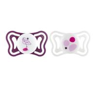 Chicco PhysioForma Light, Succhietto in Silicone 16-36 Mesi, Ciuccio Bimba con Tettarella in Silicone, Leggero e Traspirante, Forma Ergonomica, Supporta il Corretto Sviluppo della Bocca, Rosa, 2 pezzi