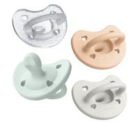 Chicco PhysioForma Luxe - Ciucci in silicone per bambini di età compresa tra 0 e 6 mesi, senza BPA e lattice, confezione da 4 pezzi, colore: Multicolore