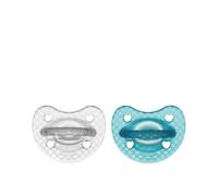 Chicco PhysioForma Luxe Succhietto in Silicone 16-36m Blu/Trasparente x2
