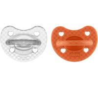 Chicco PhysioForma Set Gommotto Luxe, Ciuccio in Silicone 16-36 Mesi, Morbidi e Delicati, Supportano la Respirazione Fisiologica e Favoriscono il Corretto Sviluppo della Bocca, 2 Pezzi, Bimba