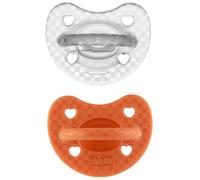 Chicco PhysioForma - Soft Luxe 16-36M Succhietto in Silicone Bimba, 2 pezzi