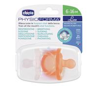 CHICCO 2 Gommotti 6-16m Bimba Gommotto Physio Soft Lux | Ciuccio in Silicone