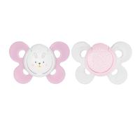Chicco 00075121110000 ciuccio per bambino Ciuccio ultra morbido Rotondo Silicone Rosa