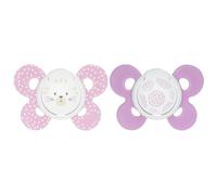 Chicco Silicone Soother Physio Comfort Girl 6-16 M 2u Silicone Soother Physio Comfort Girl 6-16 M 2u