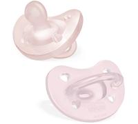 Chicco - physioforma gommotto rosa in silicone 2 pezzi | 2-6 mesi