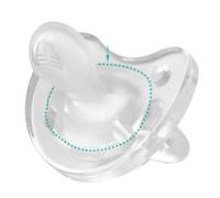 Chicco PhysioForma - Succhietto Gommotto 6-16M in Silicone Neutro, 1 Pezzo