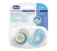 Physioforma air azzurro in silicone 2-6 mesi | 2 pezzi | chicco