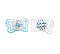 Chicco PhysioForma Succhietto Light 2-6 Mesi, Ciuccio con Tettarella in Silicone, Supporta la Respirazione Fisiologica e Favorisce il Corretto Sviluppo della Bocca, Azzurro in Colori Assortiti
