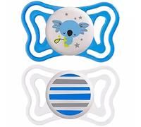Chicco PhysioForma Succhietto Light 6-16 Mesi, Ciuccio con Tettarella in Silicone, Supporta la Respirazione Fisiologica e Favorisce il Corretto Sviluppo della Bocca, Azzurro in Colori Assortiti