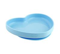 Chicco Take Eat Easy Piatto Cuore in Silicone con Ventosa colore azzurro 1 pezzo 9m+
